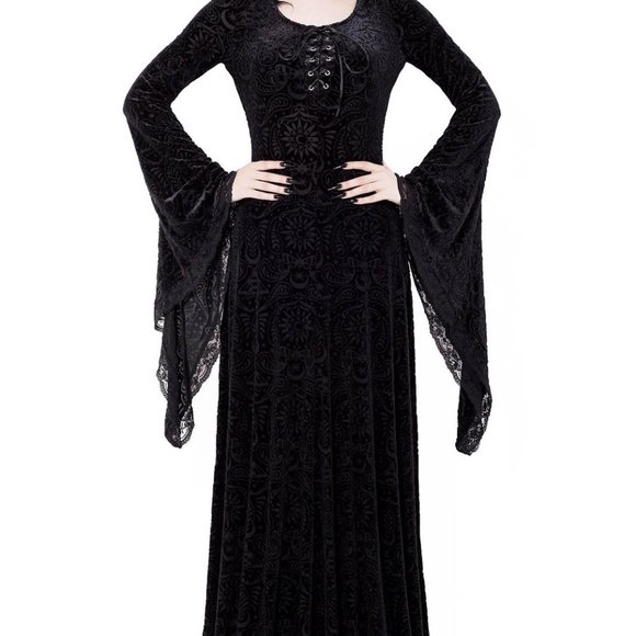 Killstar Dresses & Skirts - MAI BURNOUT VELVET MAXI DRESS / KILLSTAR/LAST ONE!